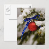 Cartes Pour Fêtes Annuelles Noël patriotique (Devant / Derrière)