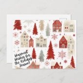 Cartes Pour Fêtes Annuelles Noël père Noël (Devant / Derrière)