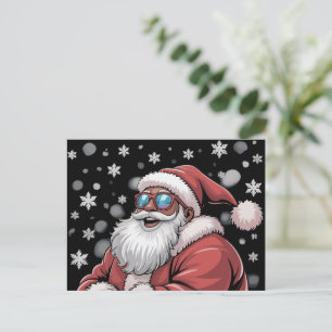 Cartes Pour Fêtes Annuelles Noël Père Noël Afro-Américain 