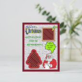 Cartes Pour Fêtes Annuelles Noël Père Noël & Arbre Ajouter Photos (Debout devant)