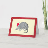 Cartes Pour Fêtes Annuelles Noël père Noël Armadillo (Devant)