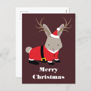 Cartes Pour Fêtes Annuelles Noël père Noël Jackalope