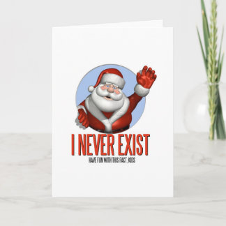 Cartes Pour Fêtes Annuelles Noël : Père Noël n'existent jamais