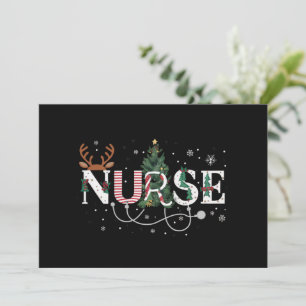 Cartes Pour Fêtes Annuelles Noël Père Noël Préférée Infirmière Noël Cadeaux Fê