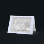 Cartes Pour Fêtes Annuelles Noël personnalisable/photo de Hanoukka -<br><div class="desc">Carte de Noël personnalisable que vous pouvez ajouter votre propre photo à. Vous pouvez également ajouter votre propre texte.</div>