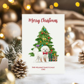 Cartes Pour Fêtes Annuelles Noël personnalisé Bichon Frise Chien