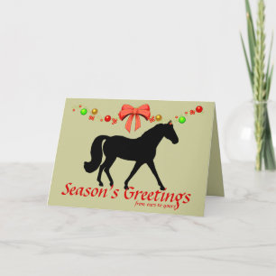 Cartes Pour Fêtes Annuelles Noël personnalisé Missouri Fox Trotter