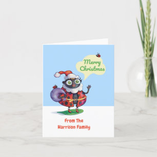Cartes Pour Fêtes Annuelles Noël personnalisé père Noël Ladybug