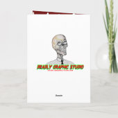 CARTES POUR FÊTES ANNUELLES NOËL PEUR (Dos)