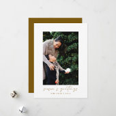 Cartes Pour Fêtes Annuelles Noël photo écriture manuscrite moderne minimale