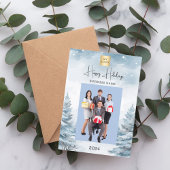 Cartes Pour Fêtes Annuelles Noël photo hiver paysage entreprise QR