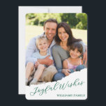 Cartes Pour Fêtes Annuelles Noël photo moderne<br><div class="desc">Carte de vacances de Noël photo moderne. Remplacez la photo par la vôtre et modifiez le texte.</div>