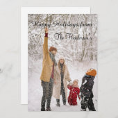 Cartes Pour Fêtes Annuelles Noël photo moderne (Devant / Derrière)