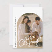 Cartes Pour Fêtes Annuelles Noël Photo Moderne (Devant)