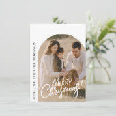 Cartes Pour Fêtes Annuelles Noël Photo Moderne (Debout devant)