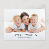 Cartes Pour Fêtes Annuelles Noël photo moderne (Devant)