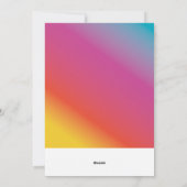 Cartes Pour Fêtes Annuelles Noël photo moderne "joyeuse" (Dos)