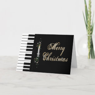 Cartes Pour Fêtes Annuelles Noël - Piano - Musical