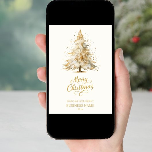 Cartes Pour Fêtes Annuelles Noël pin neige affaires beige