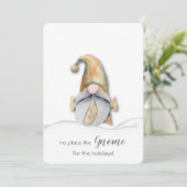 Cartes Pour Fêtes Annuelles Noël plat Gnome de neige (Debout devant)