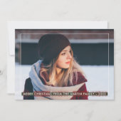 Cartes Pour Fêtes Annuelles Noël plat simple et classique (Devant)