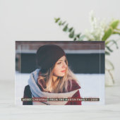 Cartes Pour Fêtes Annuelles Noël plat simple et classique (Debout devant)