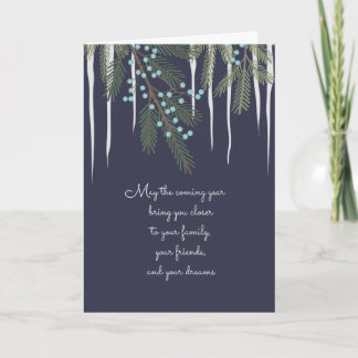 Cartes Pour Fêtes Annuelles Noël plein de coeur Salutation illustrée