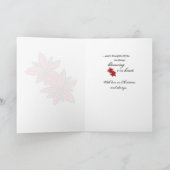 Cartes Pour Fêtes Annuelles Noël Poinsetta de grand-mère (Intérieur)