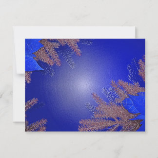 Cartes Pour Fêtes Annuelles Noël Poinsettia Bleu