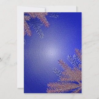 Cartes Pour Fêtes Annuelles Noël Poinsettia Bleu I