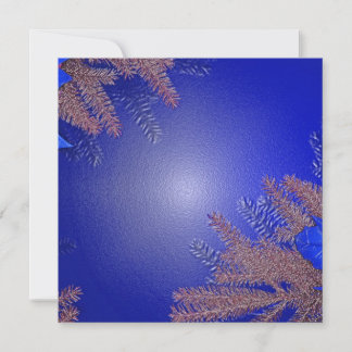 Cartes Pour Fêtes Annuelles Noël Poinsettia Bleu III