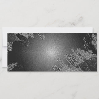 Cartes Pour Fêtes Annuelles Noël Poinsettia noir et gris II