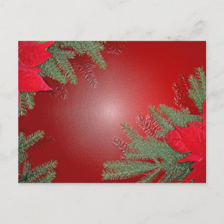 Cartes Pour Fêtes Annuelles Noël Poinsettia Rouge