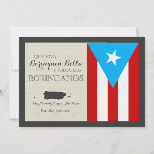 Cartes Pour Fêtes Annuelles Noël portoricain : Drapeau patriotique