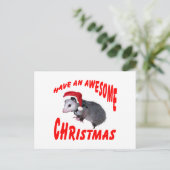 Cartes Pour Fêtes Annuelles Noël Possum génial (Debout devant)