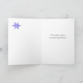 Cartes Pour Fêtes Annuelles Noël pour Cousin, Feux de neige Fir Trees Dentelle (Intérieur)