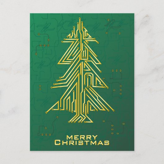 Cartes Pour Fêtes Annuelles Noël pour Geek (Devant)