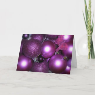 Cartes Pour Fêtes Annuelles Noël pourpre