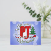 Cartes Pour Fêtes Annuelles NOËL PT Physiothérapeute (Debout devant)