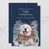 Cartes Pour Fêtes Annuelles Noël - Pyrfect des Grands Pyrénées (Devant / Derrière)