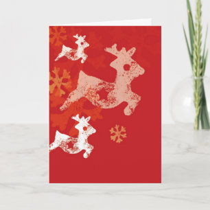 Cartes Pour Fêtes Annuelles Noël Raindeer