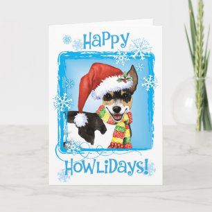 Cartes Pour Fêtes Annuelles Noël Rat Terrier