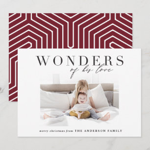 Cartes Pour Fêtes Annuelles Noël religieux chic et multiphoto moderne