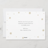 Cartes Pour Fêtes Annuelles Noël religieux Christian Angel Snowflake (Dos)