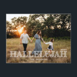Cartes Pour Fêtes Annuelles Noël religieux Hallelujah<br><div class="desc">Noël religieux Hallelujah</div>