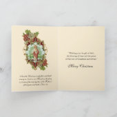 Cartes Pour Fêtes Annuelles Noël religieux Jésus Écriture Prière (Intérieur)