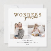 Cartes Pour Fêtes Annuelles Noël religieux moderne or chic multi photo (Devant)