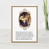 Cartes Pour Fêtes Annuelles Noël Religieux St. Andrew Neuvaine Vierge Marie (Devant)