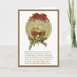 Cartes Pour Fêtes Annuelles Noël Religieux St. Andrew Novena Baby Jesus
