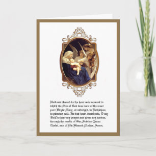 Cartes Pour Fêtes Annuelles Noël Religieux St. Andrew Novena Vierge Marie 